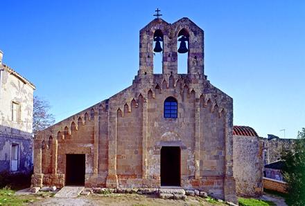 Villamar (Medio Campidano), Église de san Pietro, extérieur: façade